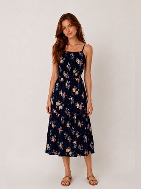 Mimi Chica Pink Floral Maxi Sundress Sleeveless Resort Wear